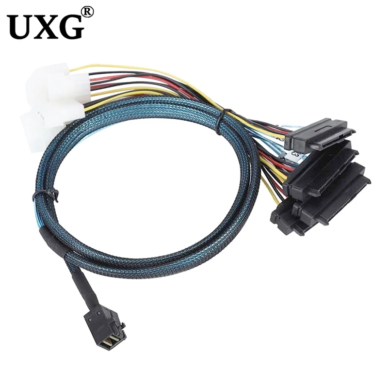 1 шт. SFF-8643 к SFF-8482 Внутренний кабель HD Mini SAS SFF 8643 4x 29-контактному SFF8482 Целевой