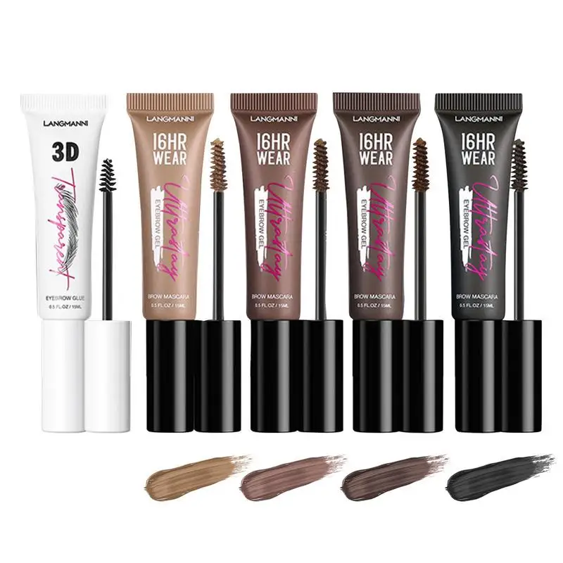 

Eyebrow Gel Mascara Eye Brow Fill In Sparse Volumizing Enhance Brush Tamp Tinted Coloring Brow Gel For Full Waterproof