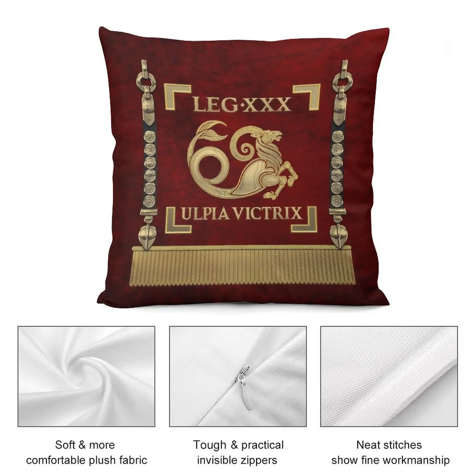 Стандарт 30-го легиона Ульpia Victrix — Vexillum подушки Victorious Thirtieth Legion Трейзана