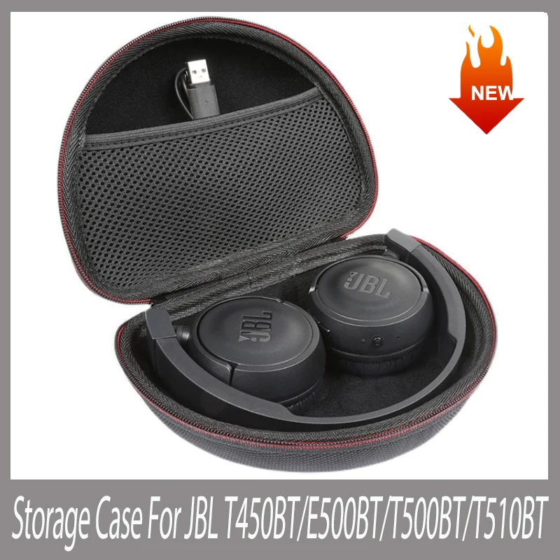 

EVA Mini Portable Earphone Box Carrying Waterproof For JBLT450BT/E500BT/T500BT/T510BT Wireless Headphones Storage Box 2022