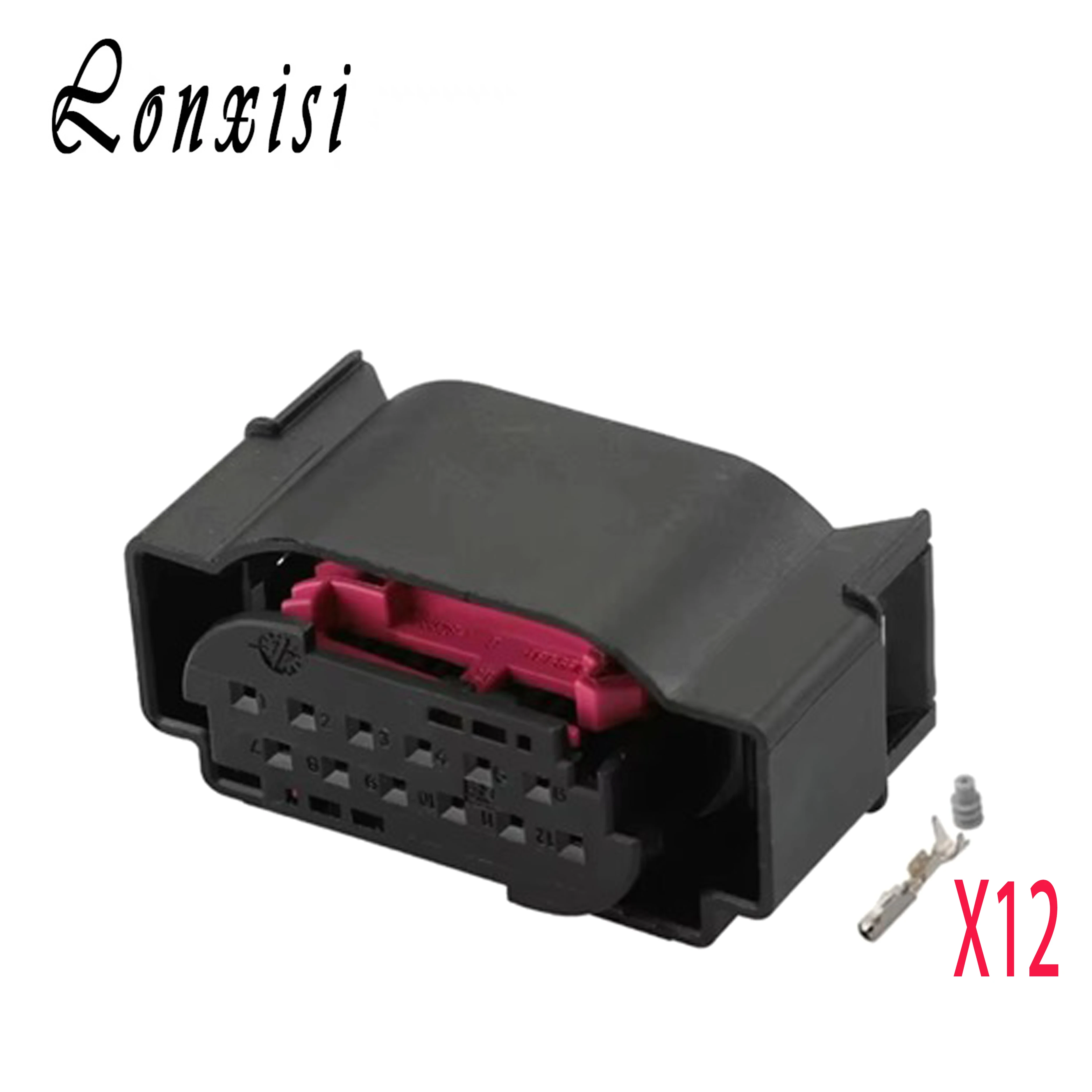 1/5/10/20 комплектов 12-контактный автомобильный разъем TE, датчик рулевого управления LCA, разъем радара заднего хода 1- 967680 -1 для BMW VW Audi Porsche