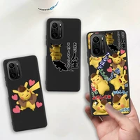 cute cartoon pokemon pikachu phone case for redmi 9a 8a note 11 10 9 8 8t redmi 9 k20 k30 k40 pro max silicone soft cover