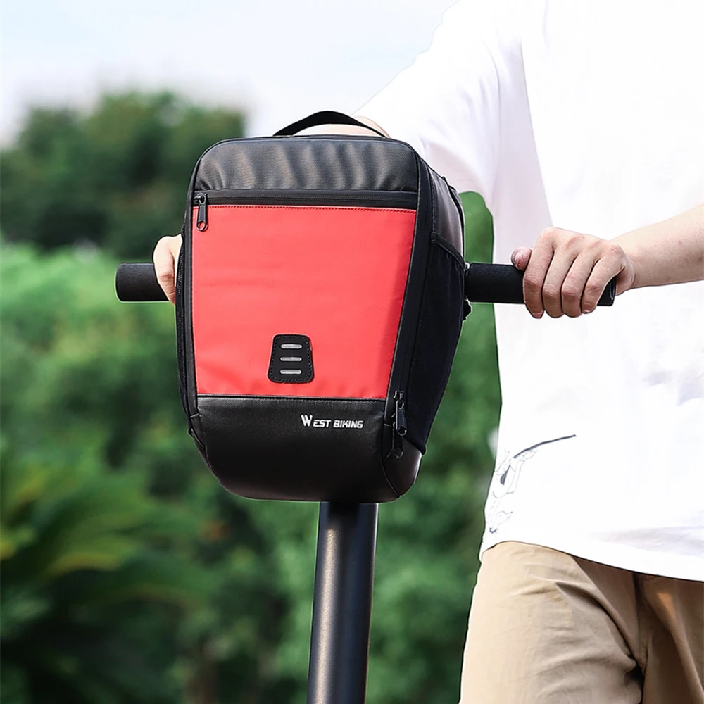 

7.3L велосипедная сумка для руля, водонепроницаемая велосипедная Передняя сумка, велосипедная корзина, сумки для скутера, сумка для руля с держателем для бутылки воды, рюкзак
