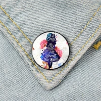 alice im not crazy pin custom funny brooches shirt lapel bag cute badge cartoon cute jewelry gift for lover girl friends