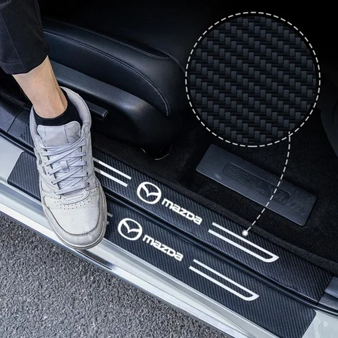 Защитная наклейка на педаль автомобиля для Mazda 3 6 323 626 MX5 MX3 CX5 CX3 CX7 Axela Atenza Speed CX9 RX8 RX7 Декор автомобиля