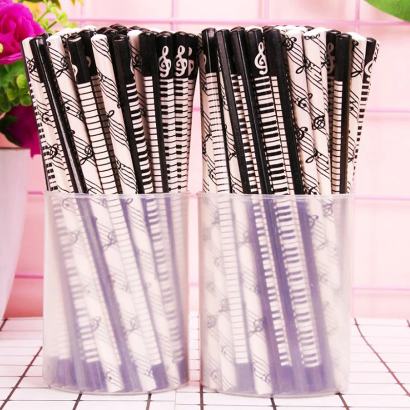 Cute Sheet Music Piano Wood Stand Pencil Student Drawing Pencil Elementary School Prize