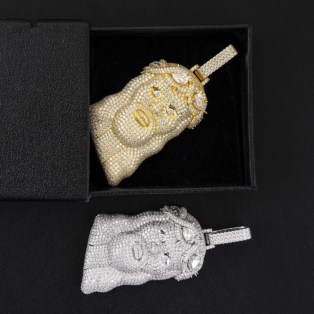 Big Jesus Pendant Moissanite Necklaces For Women Men Real Diamonds S925 Silver Jewelry Pass Tester With GRA