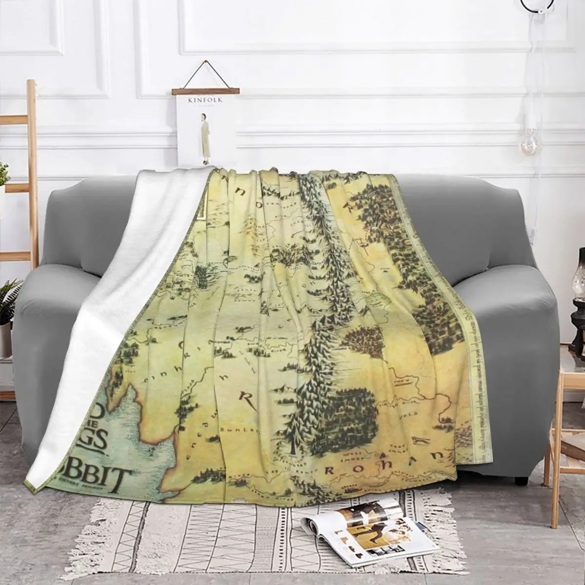 Tolkien Map 2647 домашнее одеяло для кровати одеяла и пледы