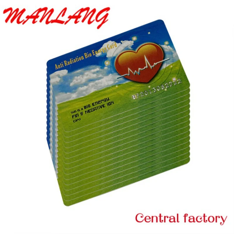 Карточка с отрицательными ионами и скалярной энергией ith iподтверждает Sta