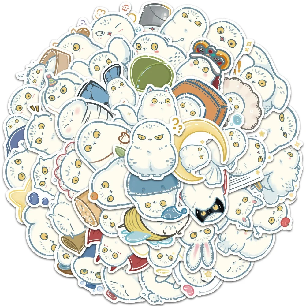 

10/30/50 шт., водонепроницаемые наклейки в виде совы