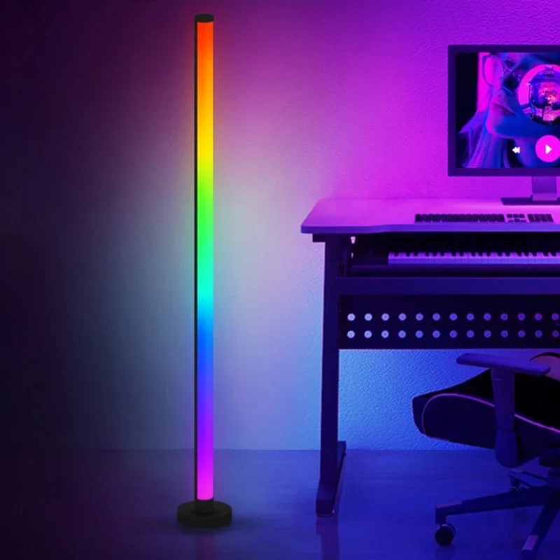 

Умная напольная лампа RGB с музыкальной синхронизацией, современное настроение, подсветка для спальни, игровой комнаты, гостиной, Декор