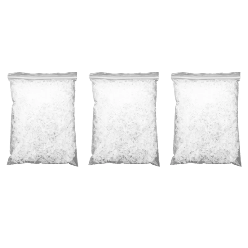 

3000 Pcs 0.2Ml Round Bottom Centrifuge Tubes W Attached Caps Clear White