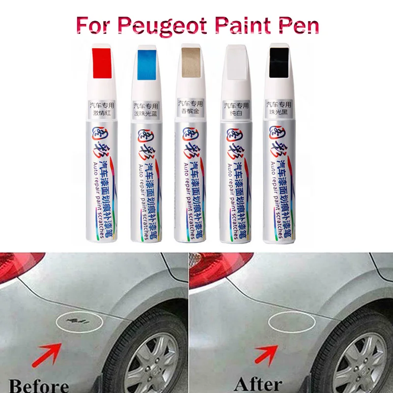

Waterproof Car Scratches Cleaner Repair Pen for Peugeot 301 306 307 308 2008 3008 4008 508 406 407 408 206 207 208 Accessories