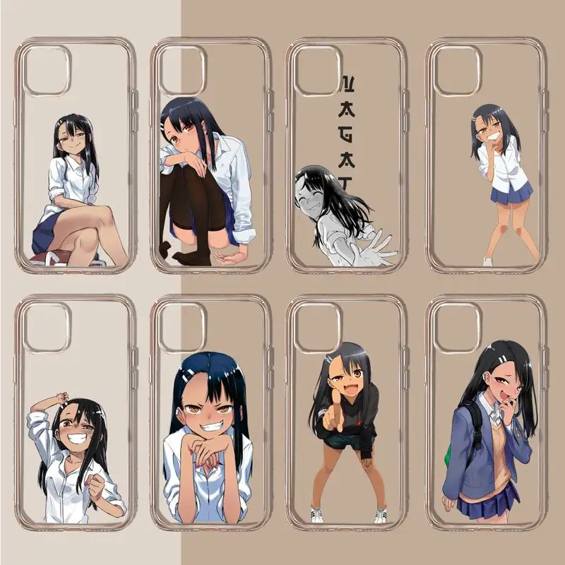 

Nagatoro San japan anime Phone Case Transparent soft For iphone 11 13 12 14 x xs xr pro max mini plus
