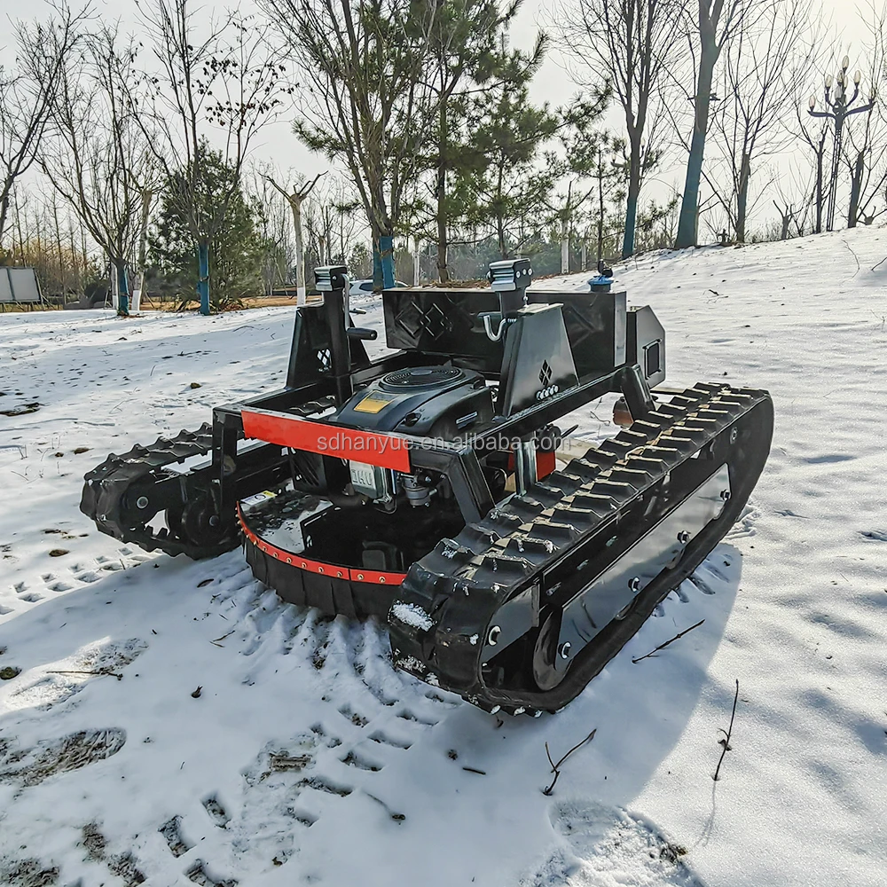 Радиоуправляемая газонокосилка роботизированная косилка на гусеничном ходу 7 5
