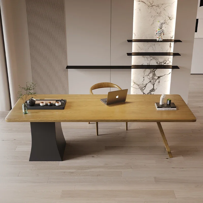 Креативный дизайнерский деревянный компьютерный стол роскошные ящики офисная