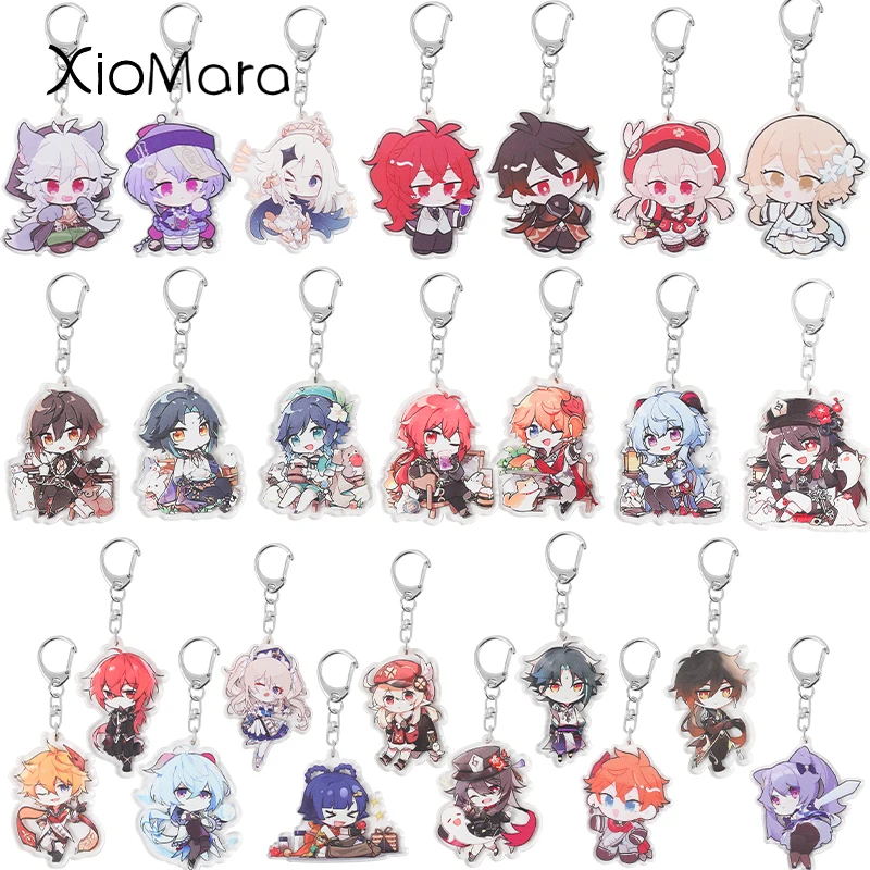 

Animation Game Characters Genshin Impact Klee Barbatos Keychain Backpack Bag Accessories Gift For Women Wholesale