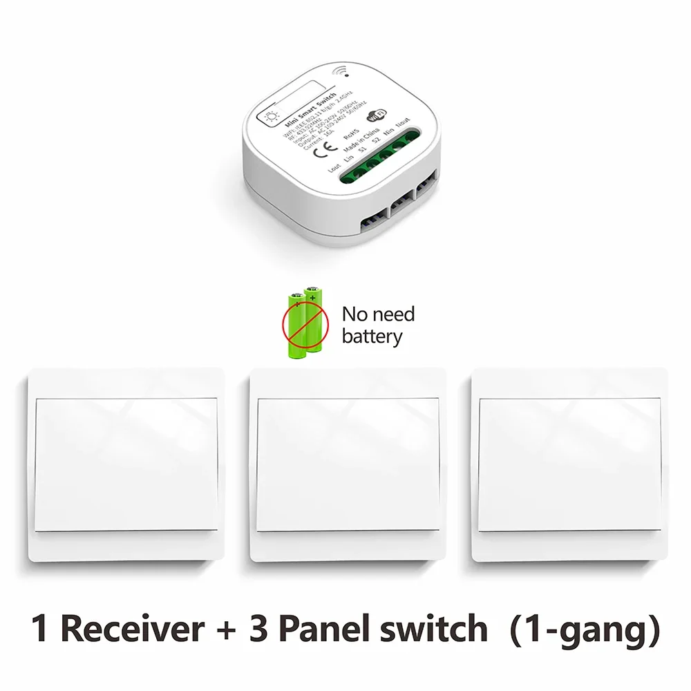 

Интеллектуальный выключатель SLMPLEFUN Wi-Fi 433МГц