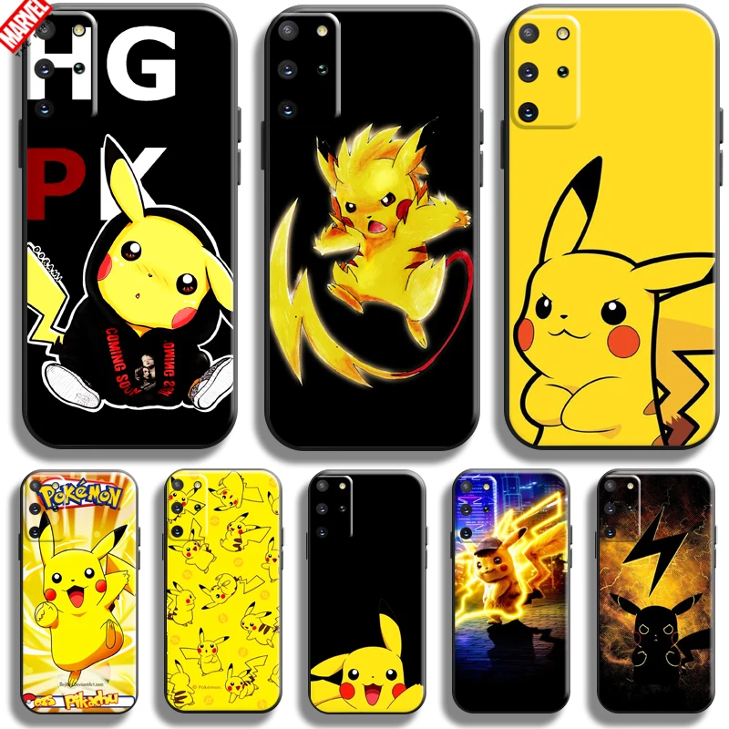 

Anime Pokemon Cute Pikachu Phone Case For Samsung Galaxy S22 S21 S20 S10 10E S9 S8 Plus S22 S21 S20 Ultra FE 5G Silicone Cover