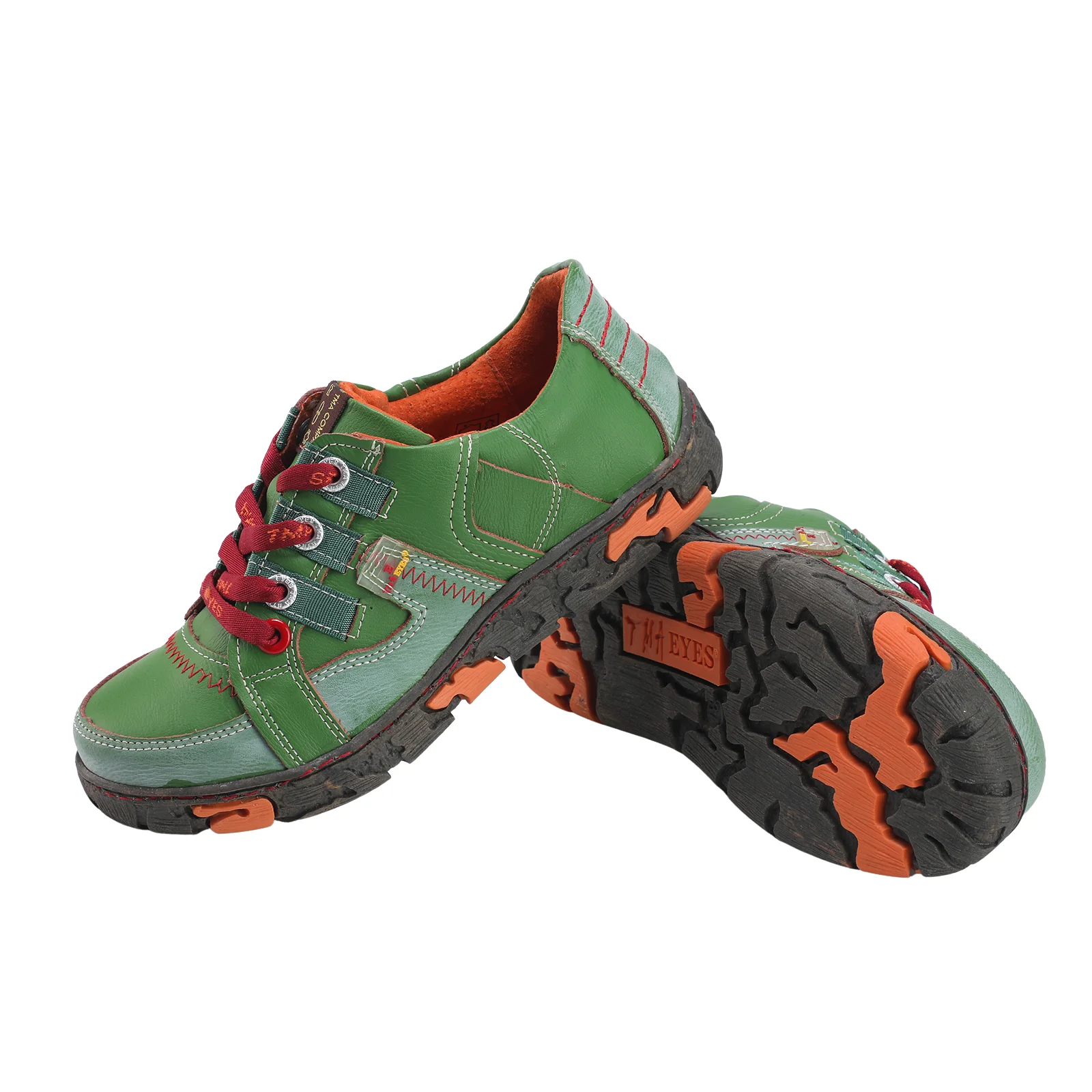 Женские кроссовки из натуральной кожи на плоской подошве для улицы - купить по