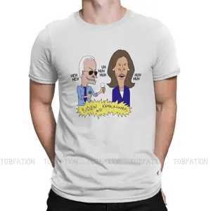 Beavis and Butthead Funny Sarcastic Cartoon Biden and Kamala Harris Parody Tshirt Vintage Gothic Men