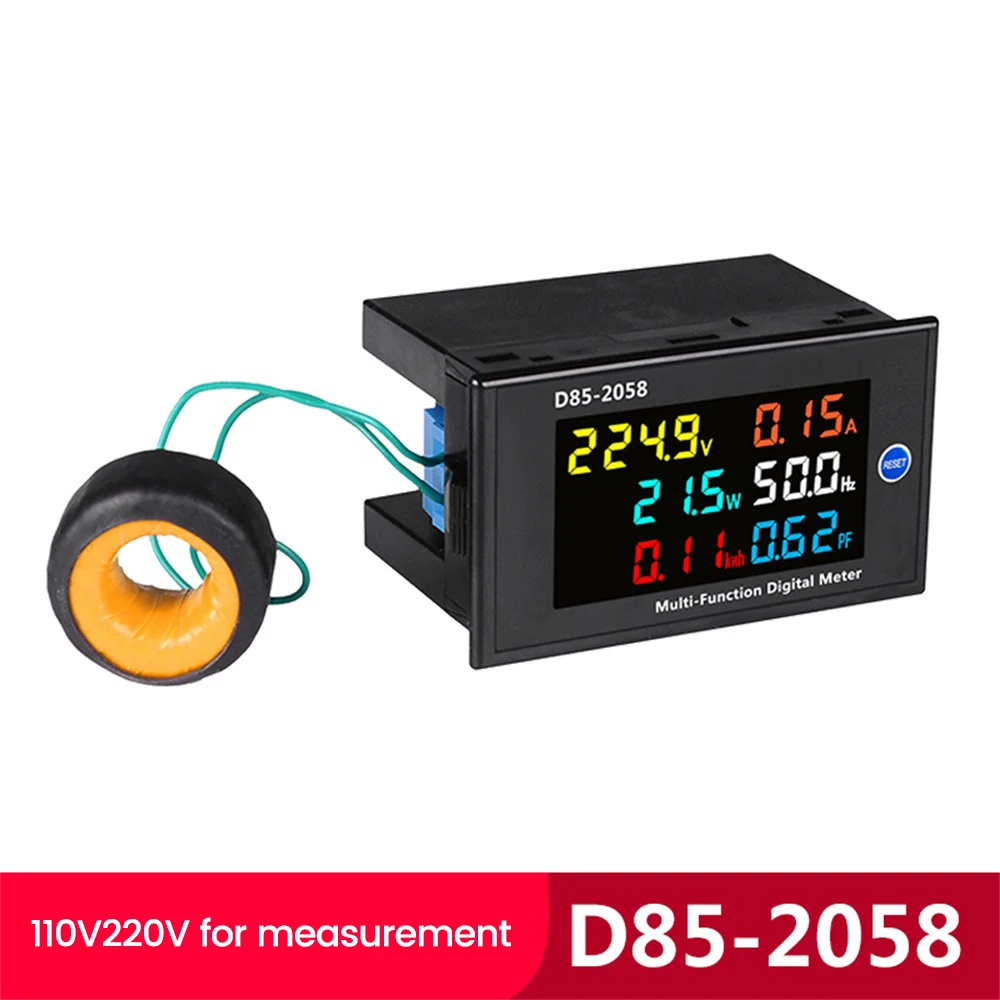 

AC110 220V 380V 450V Digital Voltmeter Ammeter Voltage Current Power Energy Frequency Meter Wattmeter Electricity Test Meter