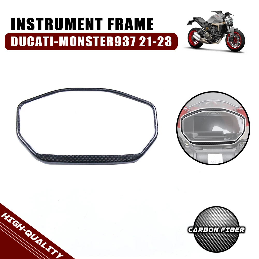 

For Ducati Monster 937 2017 2019 2020 2021 2022 2023 100% 3K Dry Carbon Fiber Motorcycle Instrument Frame Cover Fairing