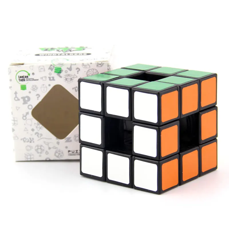 LanLan Hollow 3x3x3 Magic Cube 3x3 Professional Speed Puzzle Brain Teasers Antistress Educational Toys For Children images - 6