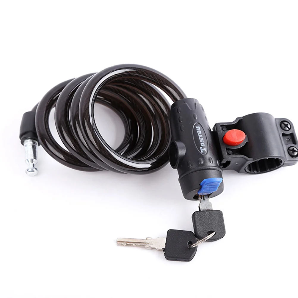 Universal Black Chain Lock Portable Bike Locks Ring Mountain Bikes Anti-Theft Tools |