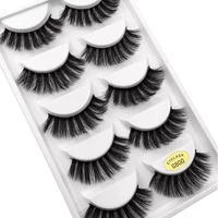 5 pairs 100 real fake mink eyelashes 3d natural false eyelashes 3d mink lashes soft eyelash extension makeup kit cilios g806