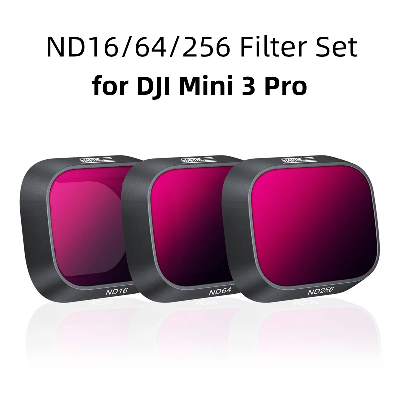 

Набор фильтров для DJI Mini 3 Pro ND16 ND64 ND256 ND фильтр Профессиональный градиентный фильтр GND32 Дрон камера Фильтры для объектива аксессуары