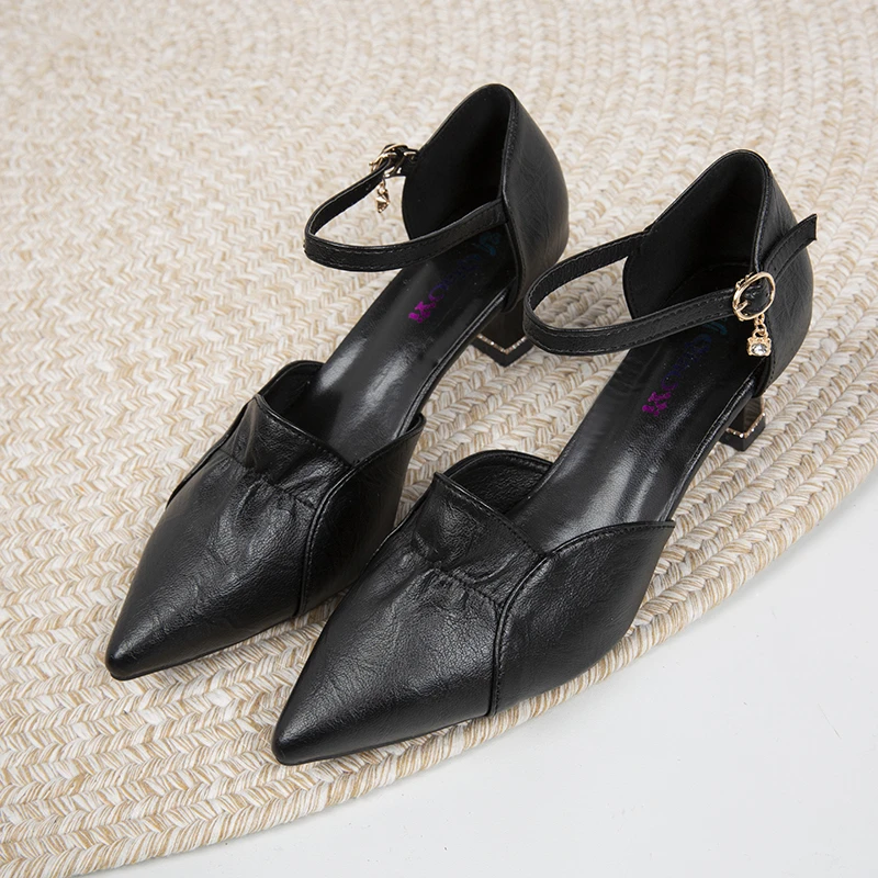 

High-heeled Fashion Sandals Women's 2022 Spring and Autumn New Shallow Mouth Fairy Evening Wind Gentle Single Shoes Women Wild