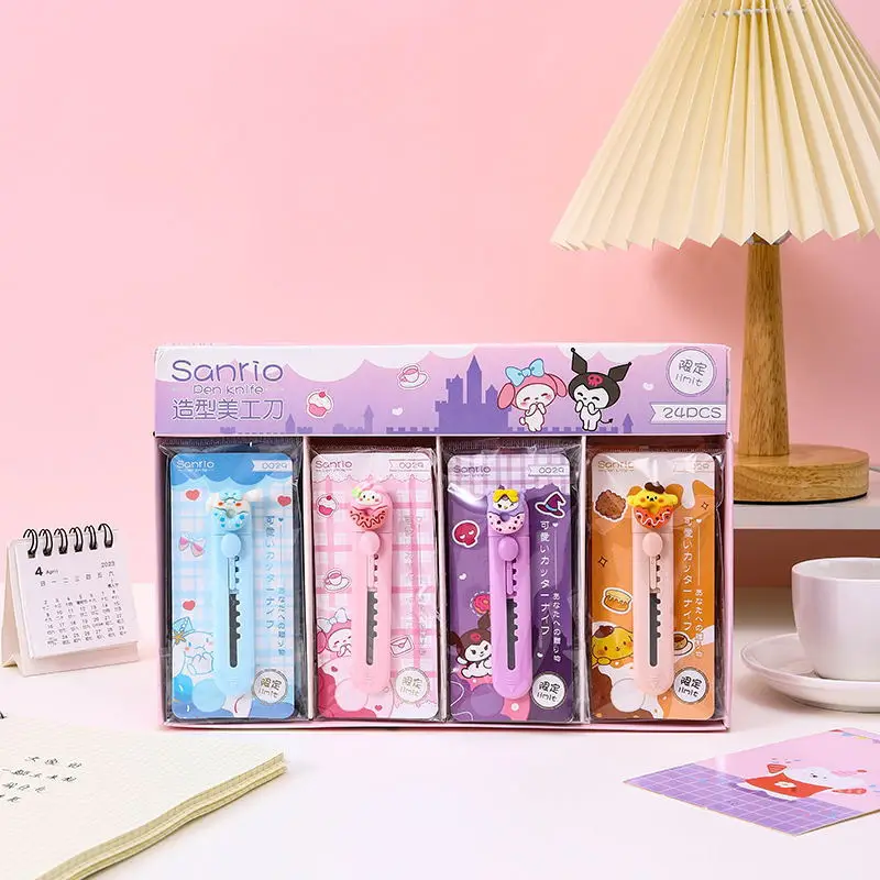 

Универсальный нож Sanrio Kuromi Cinnamorol My Melody портативный креативный изысканный ручной аккаунт декоративные инструменты для резки бумаги