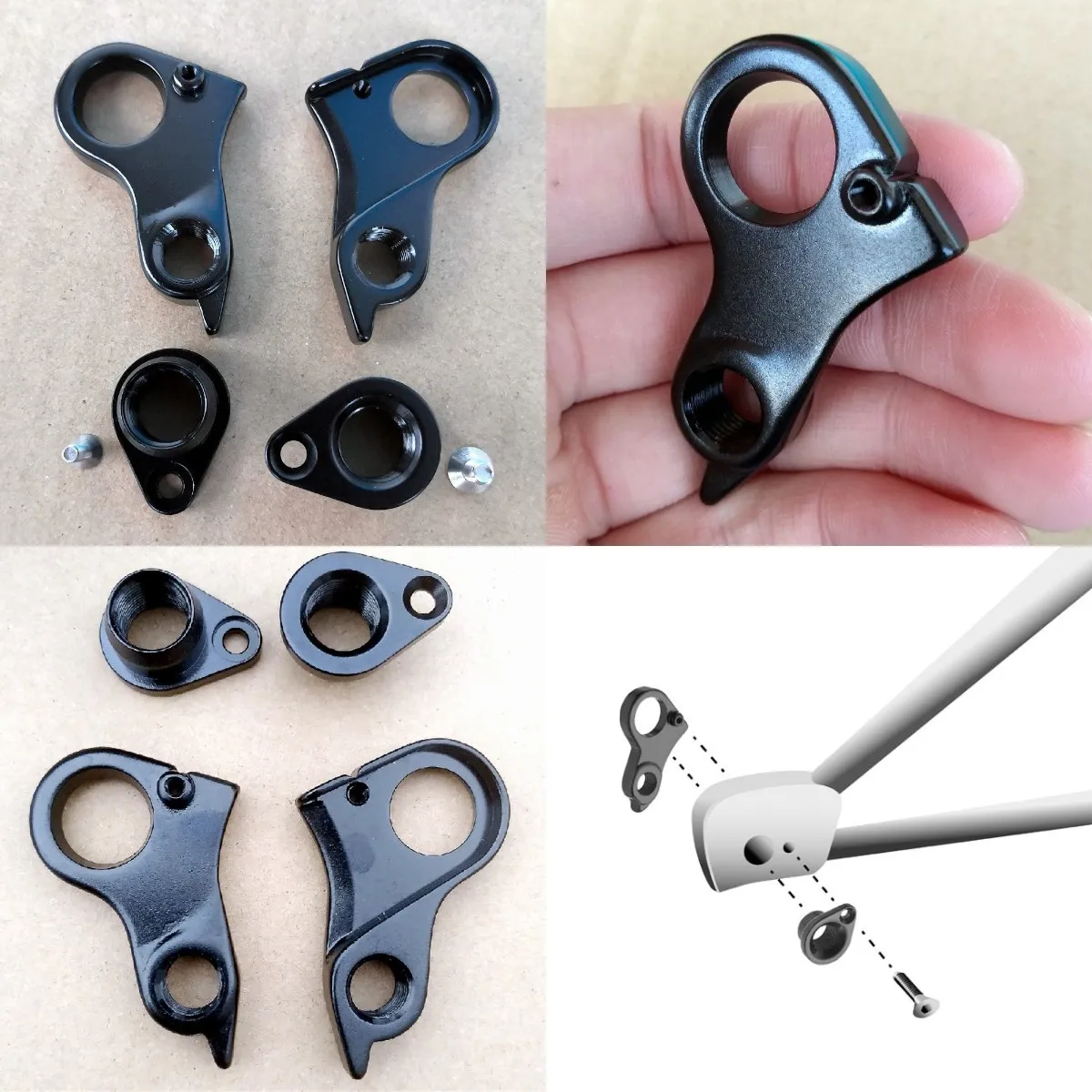 1pc Bicycle Mech Dropout For Cube #CR10240 Stereo Sram CUBE 2090S Axial WLS Elite Reaction Race Rear Derailleur Hanger - купить по