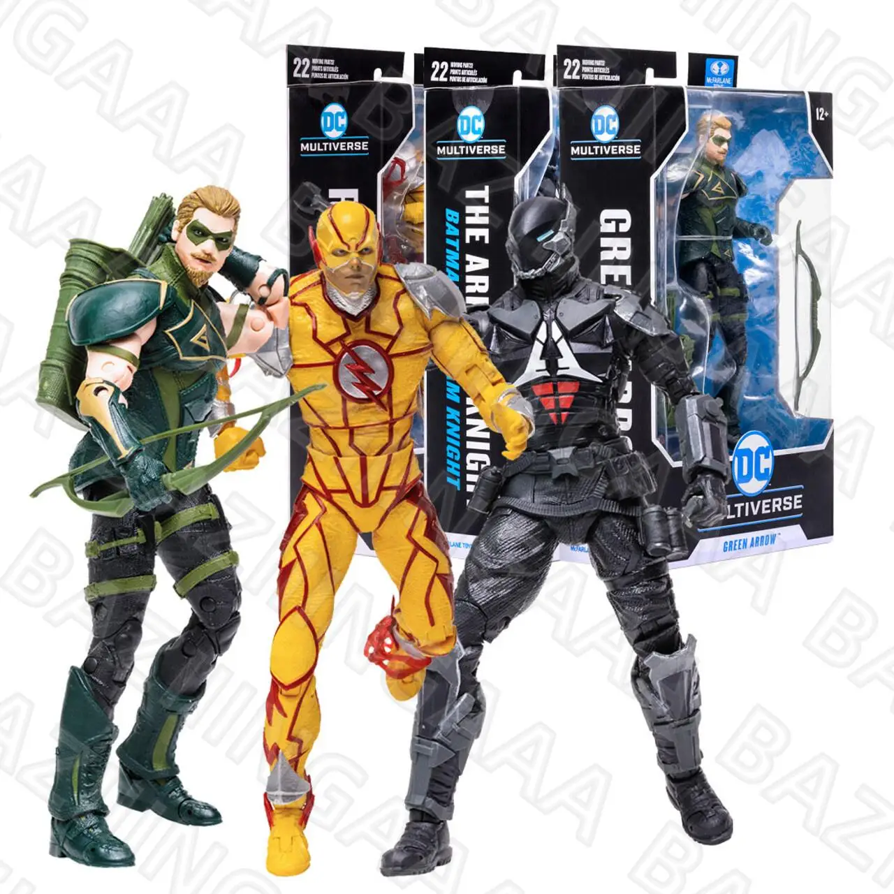 

McFarlane Toys The Arkham Knight (Batman: Arkham Knight)/Green Arrow & Reverse Flash (Injustice 2) 17cm Action Figure Model Doll