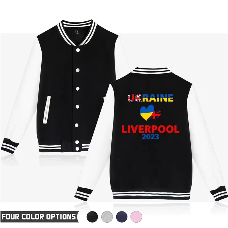 Бейсбольная куртка Eurovision Merch с V-образным вырезом женская зимняя уличная одежда в