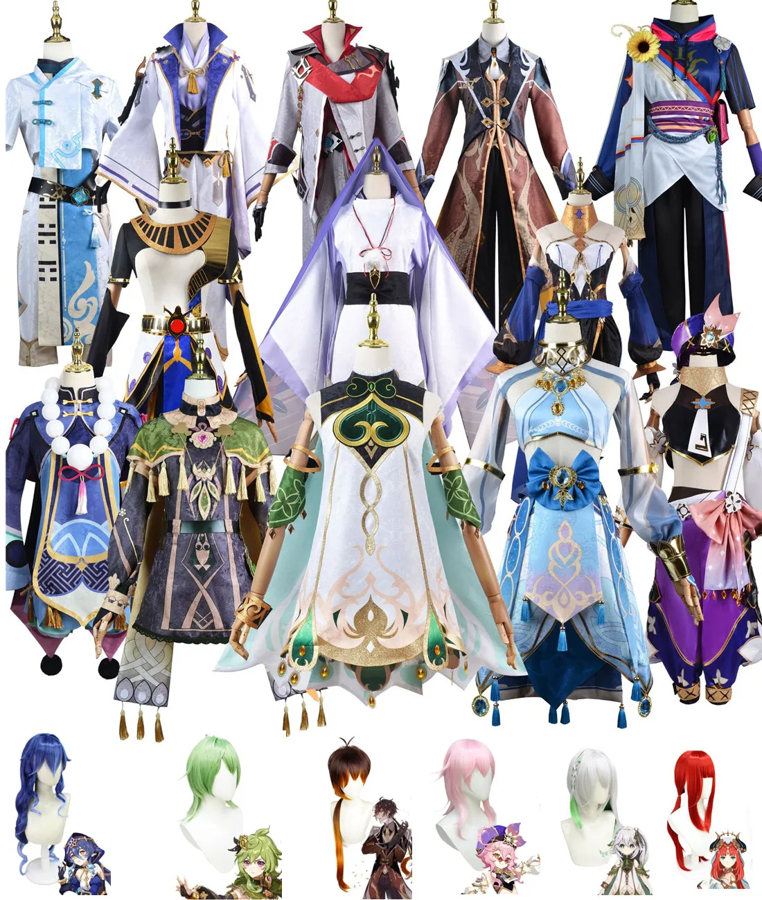 

Аниме игра Genshin Impact Kamisato Ayato Zhongli Nilou Cyno tataglia Yae Miko Keqing Barbatos Косплей Костюм мужской женский костюм