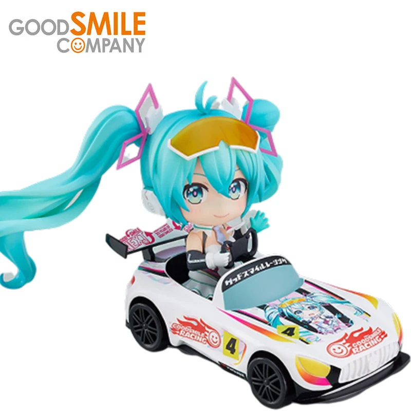 

10CmOriginal Good Smile Gsc Nendoroid Vocaloid Hatsune Miku Racing Miku 2021 Kwaii Q Version Collectible Action Figure Model Toy