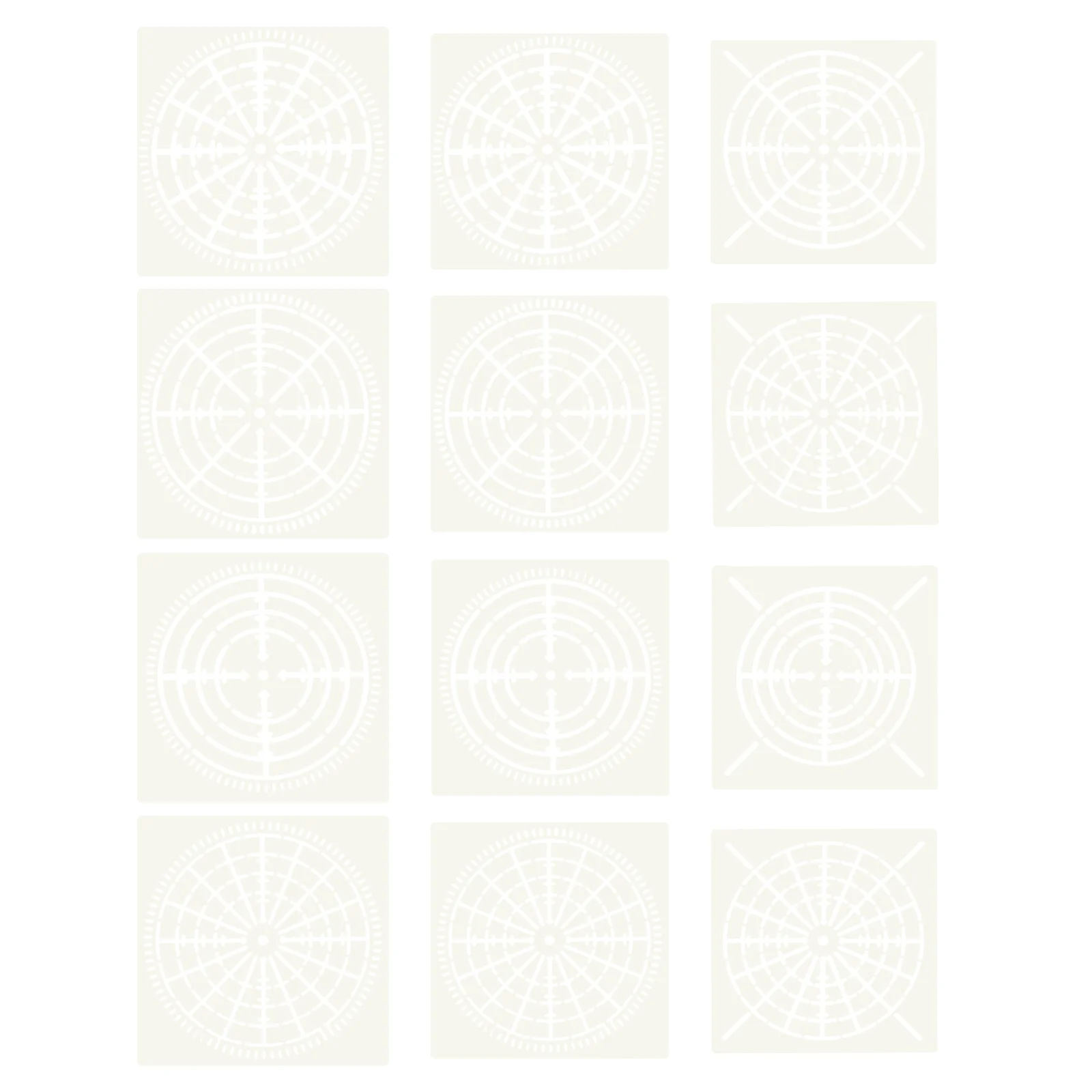 

Painting Mandala Stencils Molds Templates Pet Stencil Dot Diy Creative Spider Wed Bullseye Set Decorative Scrapbooking Reusable