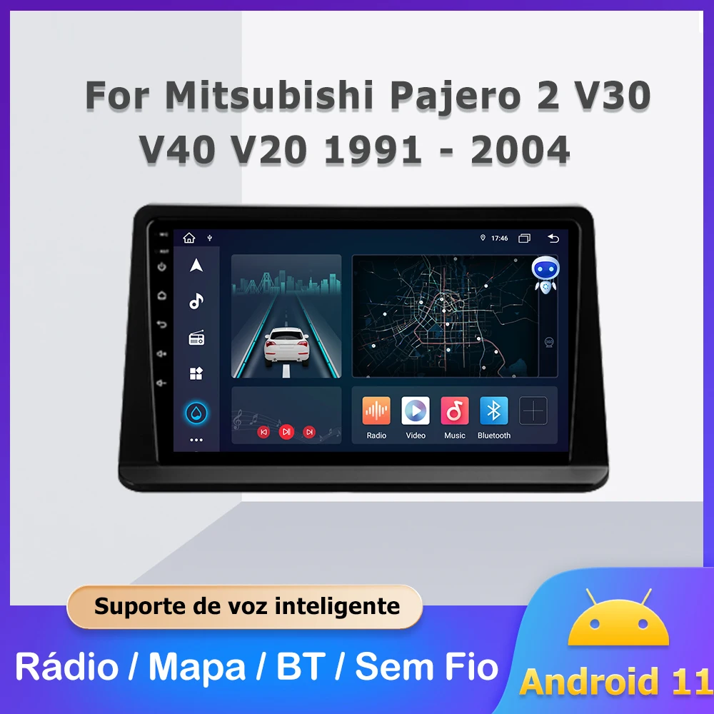 

JMANCE For Mitsubishi Pajero 2 V30 V40 V20 1991 - 2004 Car Radio Multimedia Video Player Navigation GPS Android AUTO No 2din Dvd