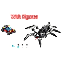 431pcs creative series spider crawler building block bricks compatible 76163 11502 assembled model childrens toy kids gifts