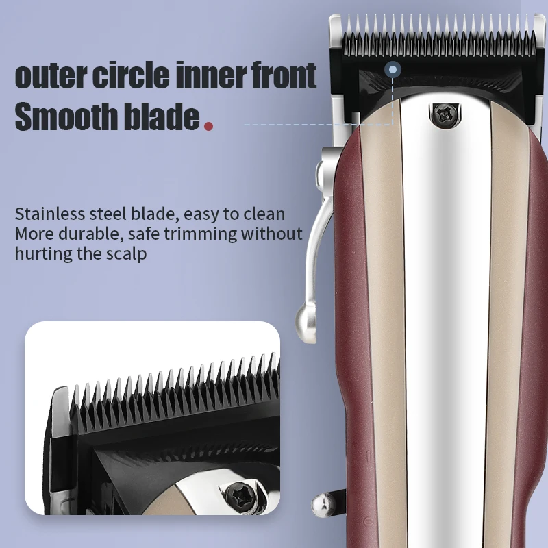 Машинка для стрижки волос RESUXI 722B/722C с ЖК-дисплеем