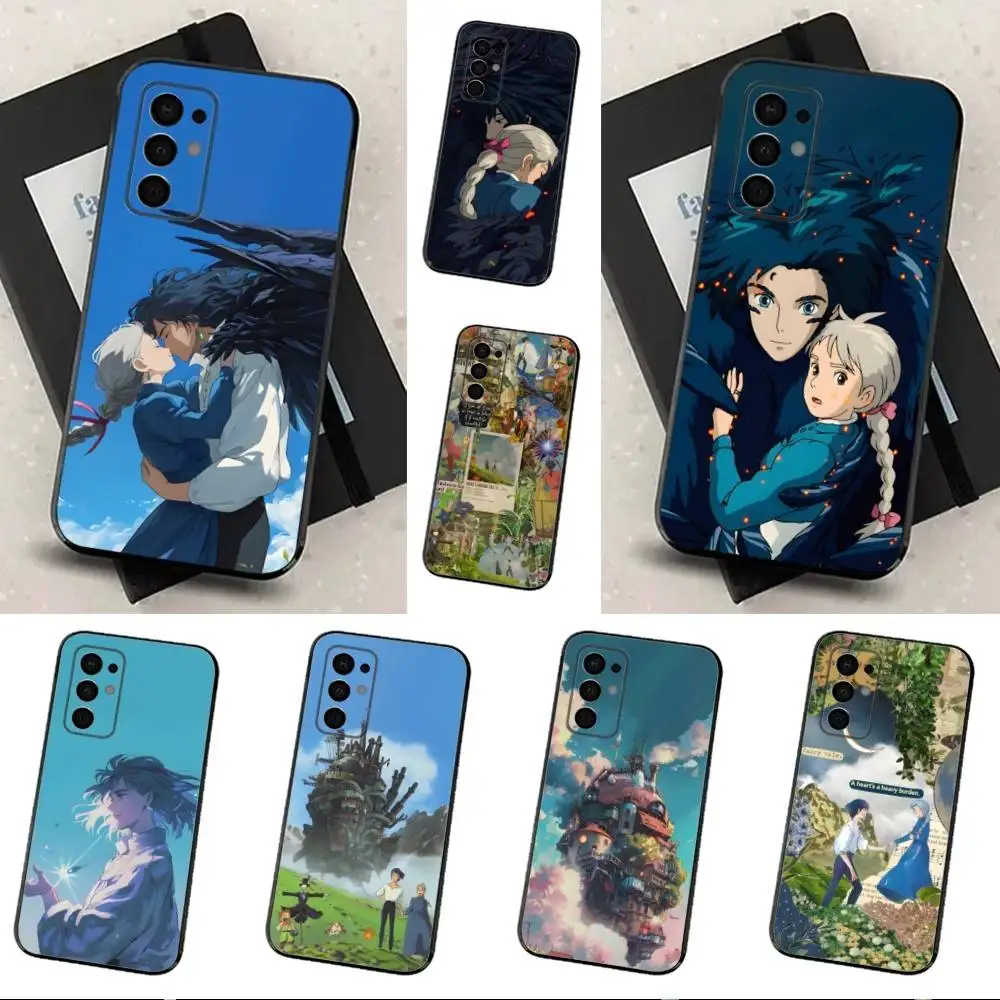 Фото Чехол для телефона H-Howles M-Moving C-Castles для Samsung Galaxy A73,91,80,72,51,53,52,71,22,5G, Note, J7,8,9 Мягкий черный чехол №1