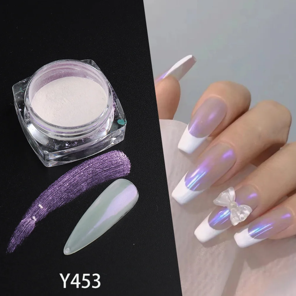 

NEW Pearl Nail Powder Shimmer Rubbing Dust Mother Of Pearl Nail Art Aurora Pigment Chrome Glitter Paillette For Manicure Tools