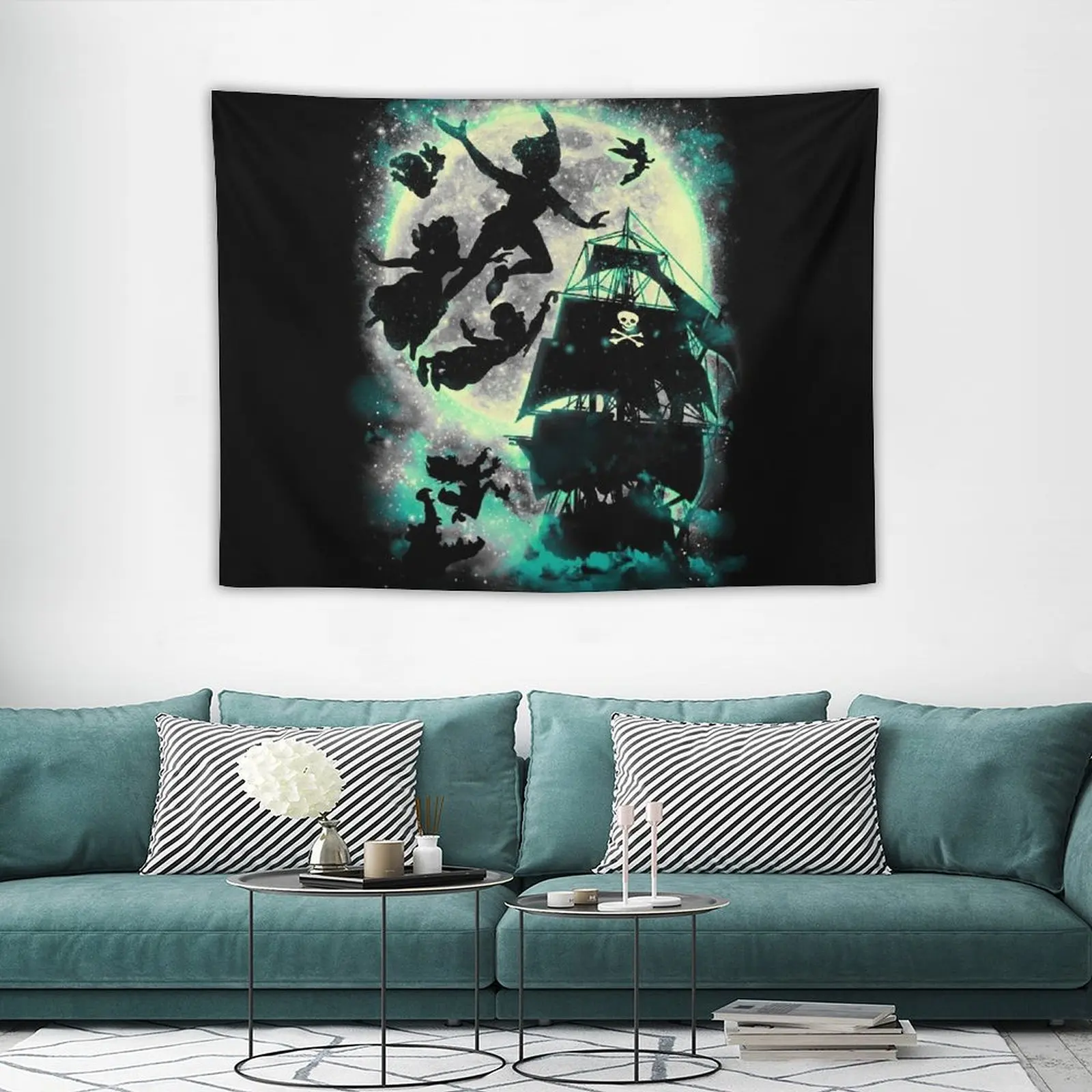 Гобелен Take me to Neverland Настенный Ковер украшение для улицы эстетический гобелен
