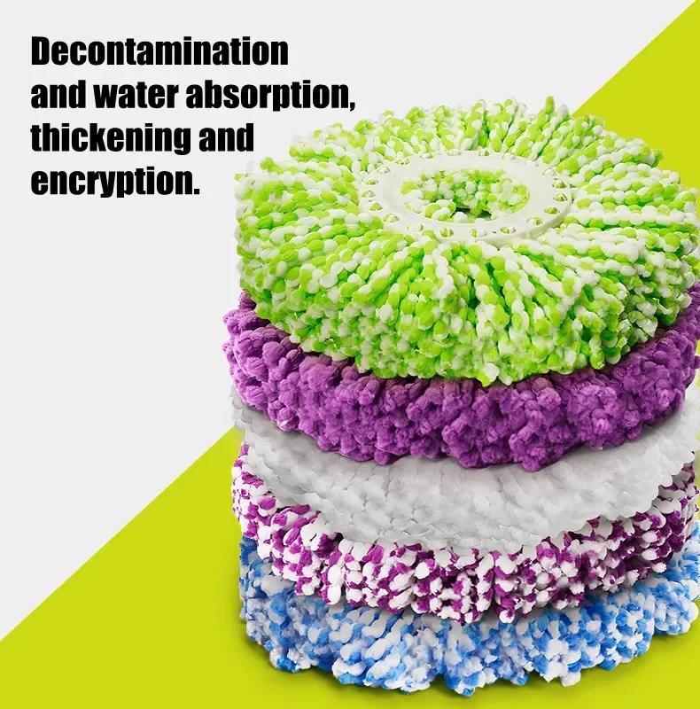 Вращающаяся головка для швабры сменные хлопковые прокладки мытья пола