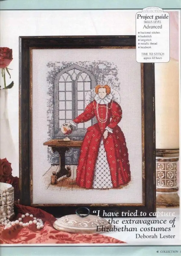 Набор для вышивки крестом 14CT набор на холсте ремесло маленький женский 31-40