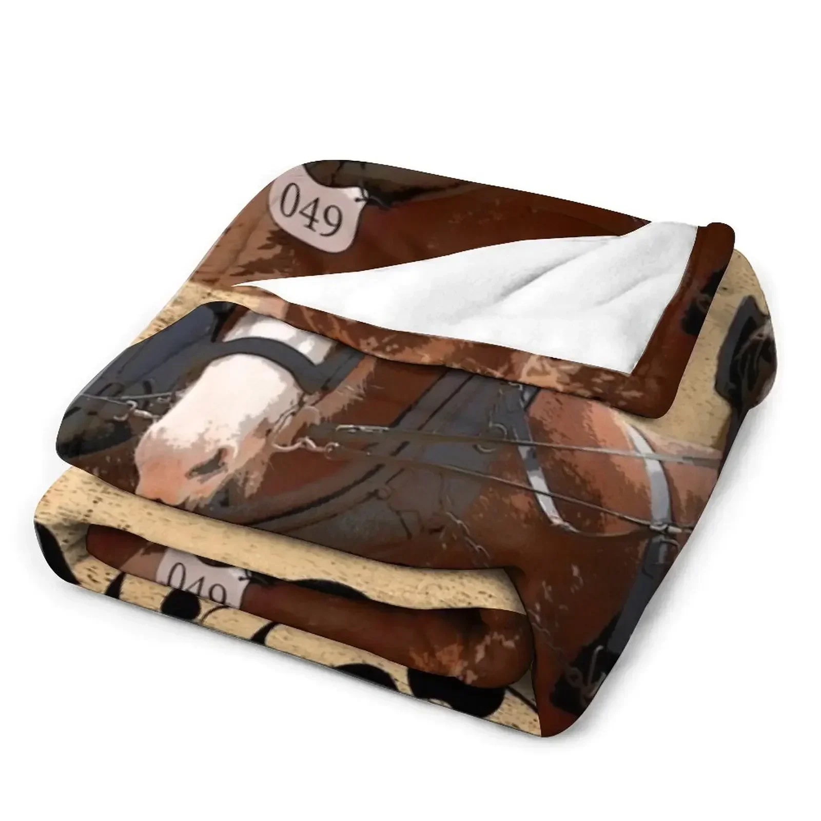 Плед HEAVY HORSES CLYDESDALE декоративное одеяло для диванов