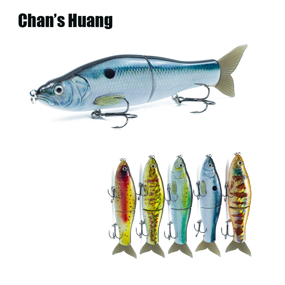 Enlarge Chan's Huang Multi Jointed Swimbaint 16.5cm 62g Slide Shad Bait Sinking Hard Body Glide Bait For Pike Musky Bass Fish Tackle