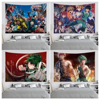my hero academia tapestry art printing indian buddha wall decoration witchcraft bohemian hippie ins home decor